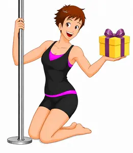 Your Pole Pal holding gift box
