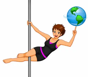 Your Pole Pal with Spinning Globe