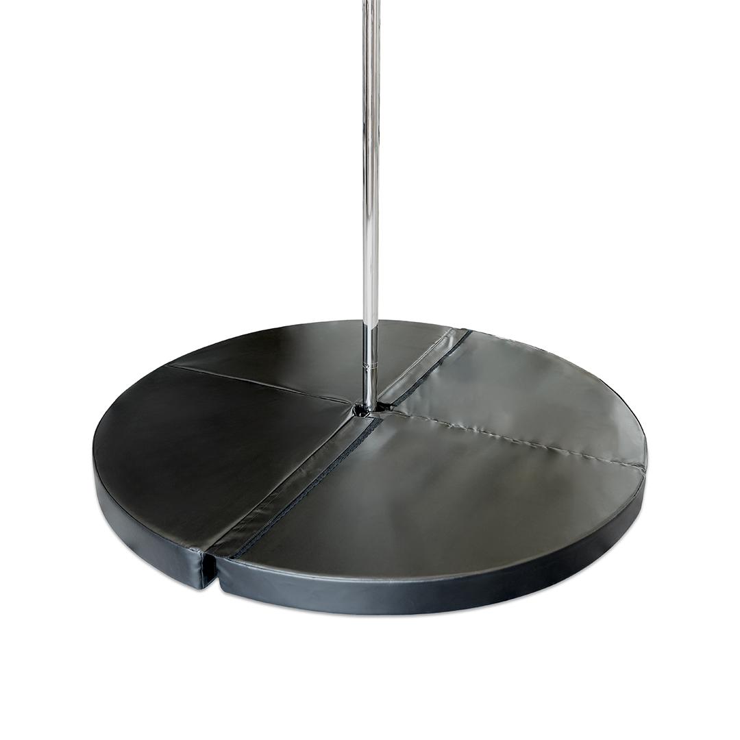 X-Pole UK round pole dance crash mat with pole