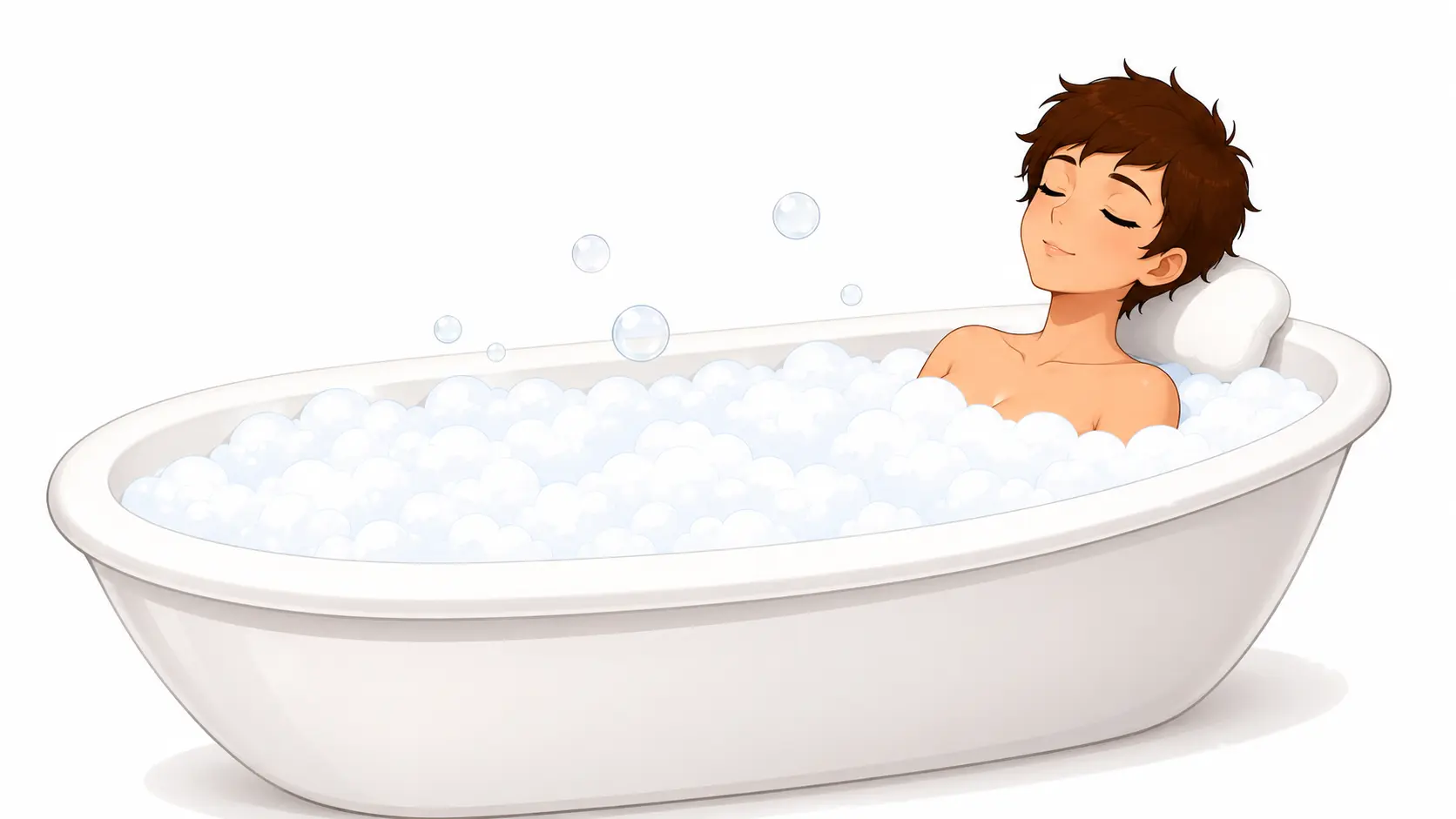 Your Pole Pal relaxing in a hot bath Your Pole Pal relaxing in a hot bath