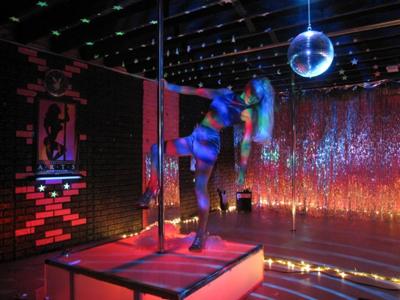 Disco theme home pole dance room Disco theme home pole dance room