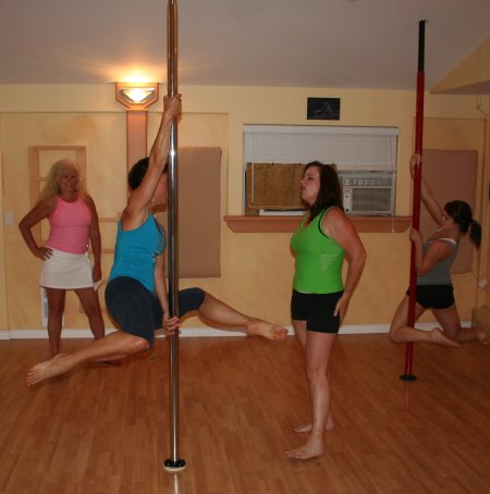 pole dancing classes class group dance before fitness filled