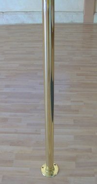 brass permanent mount dance pole