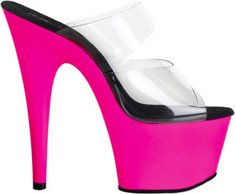 hot pink platform pole dance shoe